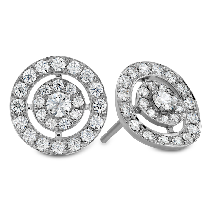 0.9 ctw. Inspiration Double Halo Stud Earrings in 18K Yellow Gold