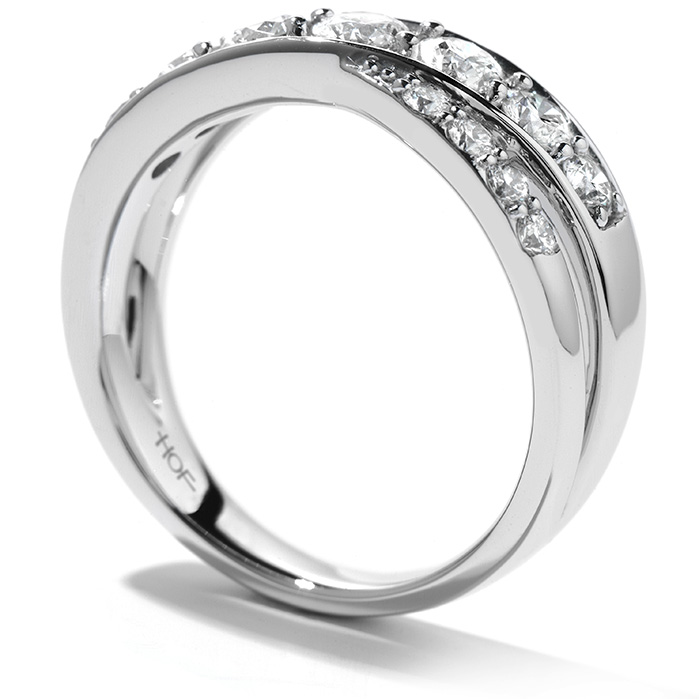 0.95 ctw. Intermingle Double Right Hand Ring in Platinum