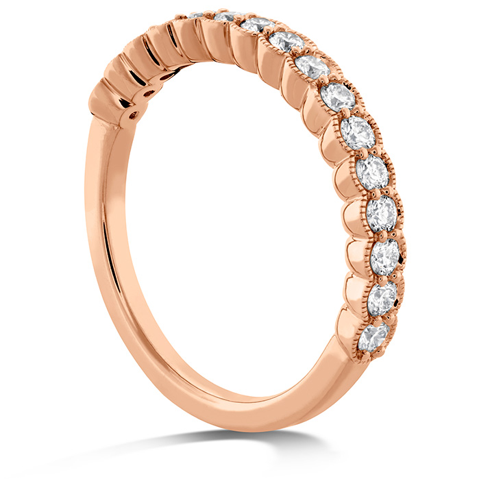 0.42 ctw. Isabelle Milgrain Diamond Band in 18K Rose Gold