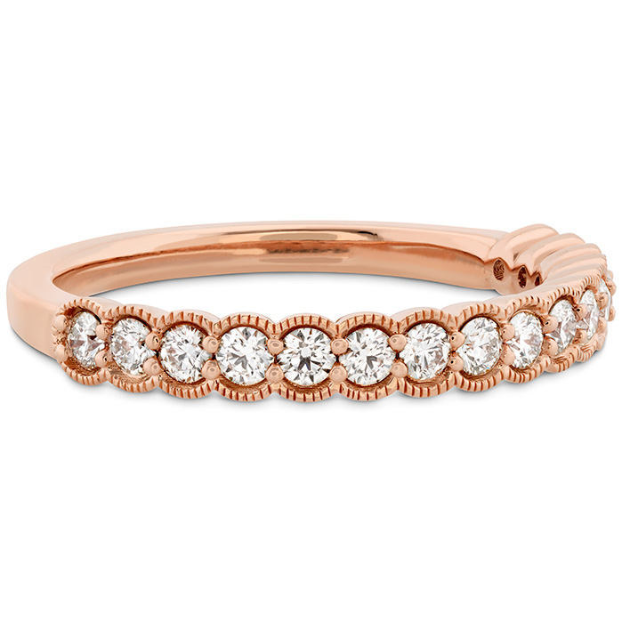 0.42 ctw. Isabelle Milgrain Diamond Band in 18K Rose Gold