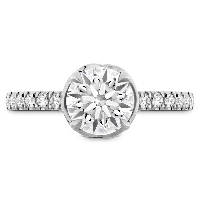 0.21 ctw. Juliette Diamond Band Engagement Ring in 18K White Gold