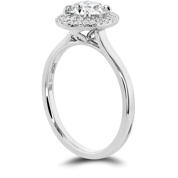 0.14 ctw. Juliette Oval Halo Engagement Ring in 18K Rose Gold and Platinum-2