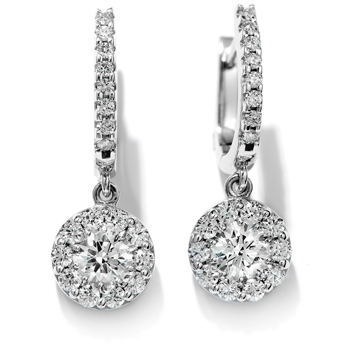 1.12 ctw. Fulfillment Diamond Drop Earrings in 18K White Gold