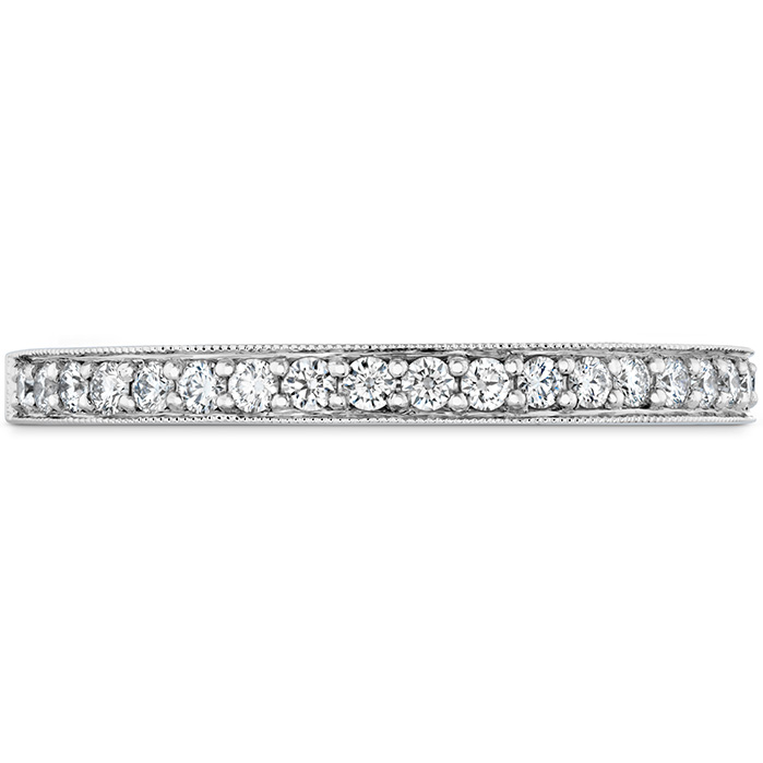 0.18 ctw. Liliana Milgrain Diamond Band in 18K White Gold