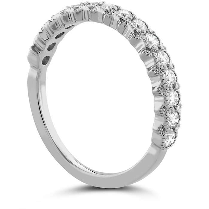 0.45 ctw. Liliana Bezel Milgrain Diamond Band in Platinum