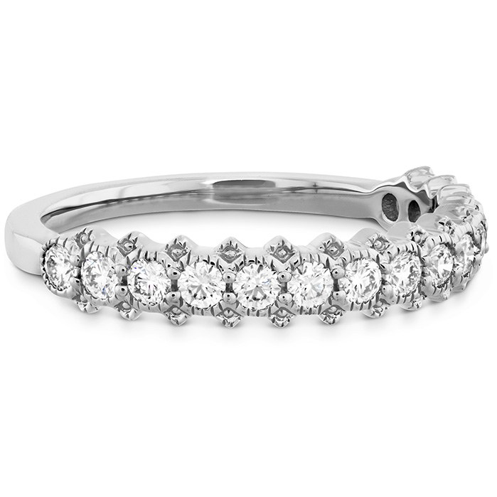 0.45 ctw. Liliana Bezel Milgrain Diamond Band in Platinum