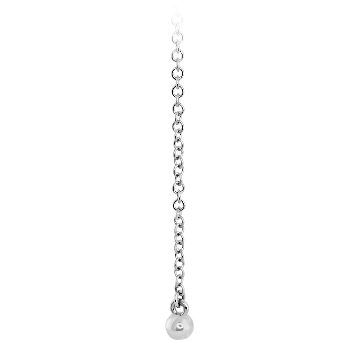0.38 ctw. Liliana Milgrain Diamond Lariat Necklace in 18K White Gold