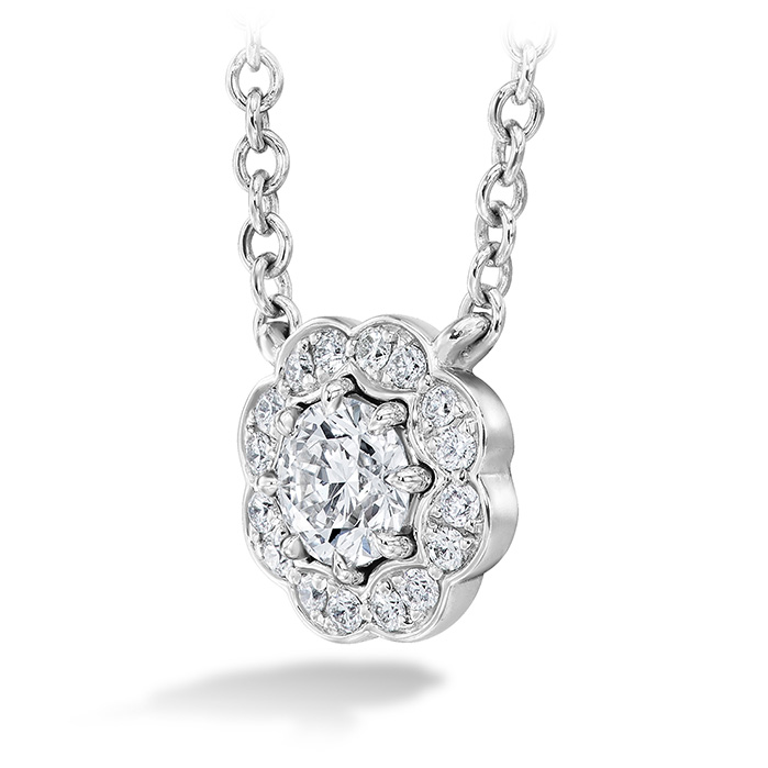 0.5 ctw. Lorelei Diamond Halo Pendant in 18K Rose Gold-2