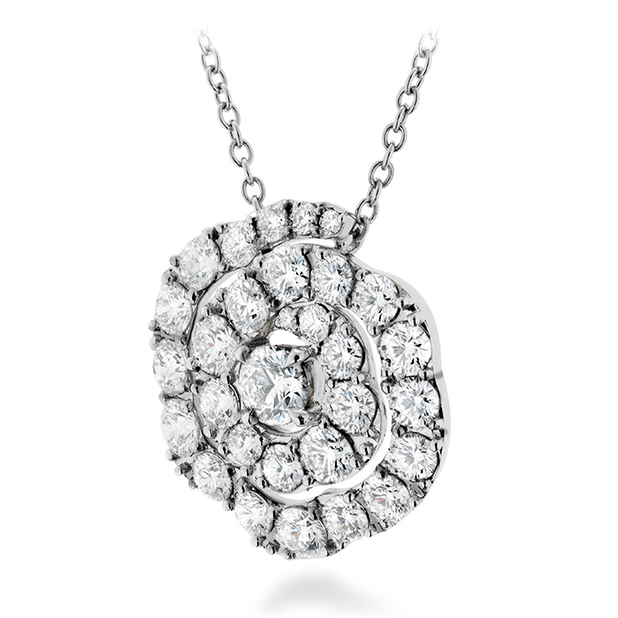 1 ctw. Lorelei Diamond Floral Pendant in 18K White Gold