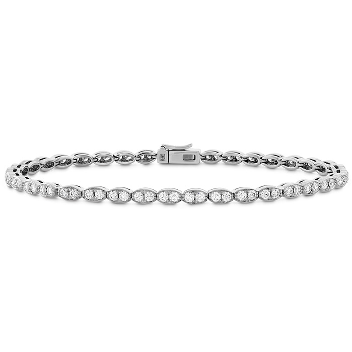 1.95 ctw. Lorelei Floral Diamond Line Bracelet - S in 18K Yellow Gold