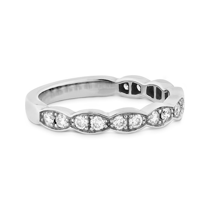 0.18 ctw. Lorelei Floral Midi Band in 18K Rose Gold