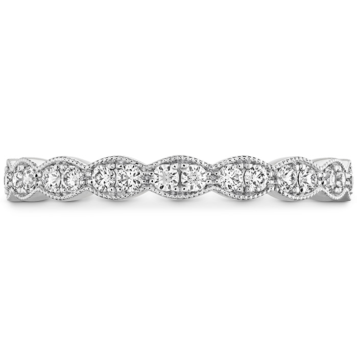 0.25 ctw. Lorelei Floral Milgrain Diamond Band in 18K Rose Gold