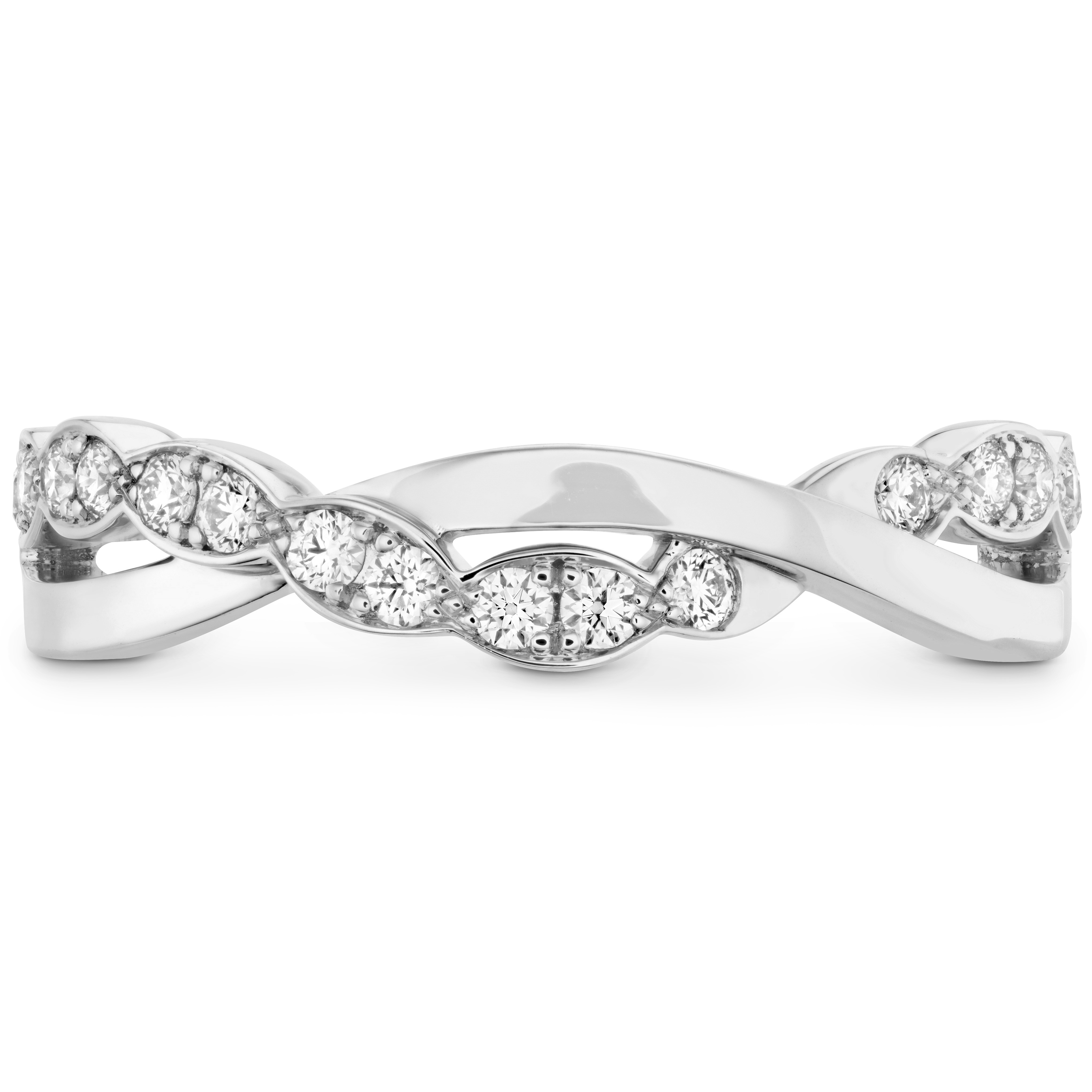 0.2 ctw. Lorelei Floral Twist Band in 18K White Gold