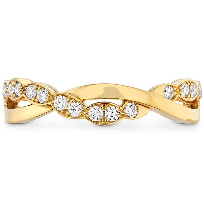 0.2 ctw. Lorelei Floral Twist Band in 18K Yellow Gold