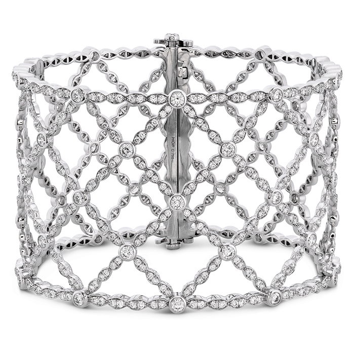 8.3 ctw. Lorelei Lattice Diamond Intensive Bangle in 18K White Gold