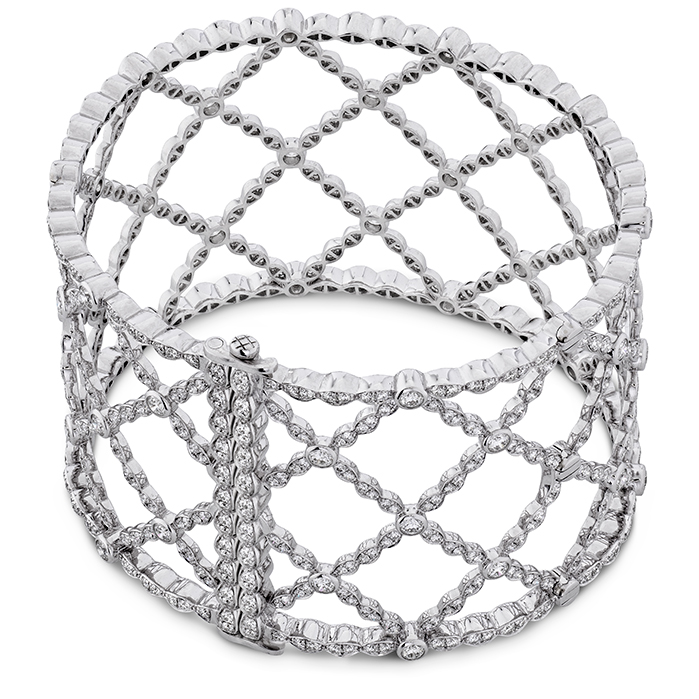 8.3 ctw. Lorelei Lattice Diamond Intensive Bangle in 18K White Gold