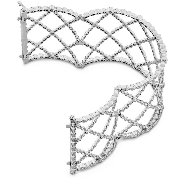 8.3 ctw. Lorelei Lattice Diamond Intensive Bangle in 18K White Gold