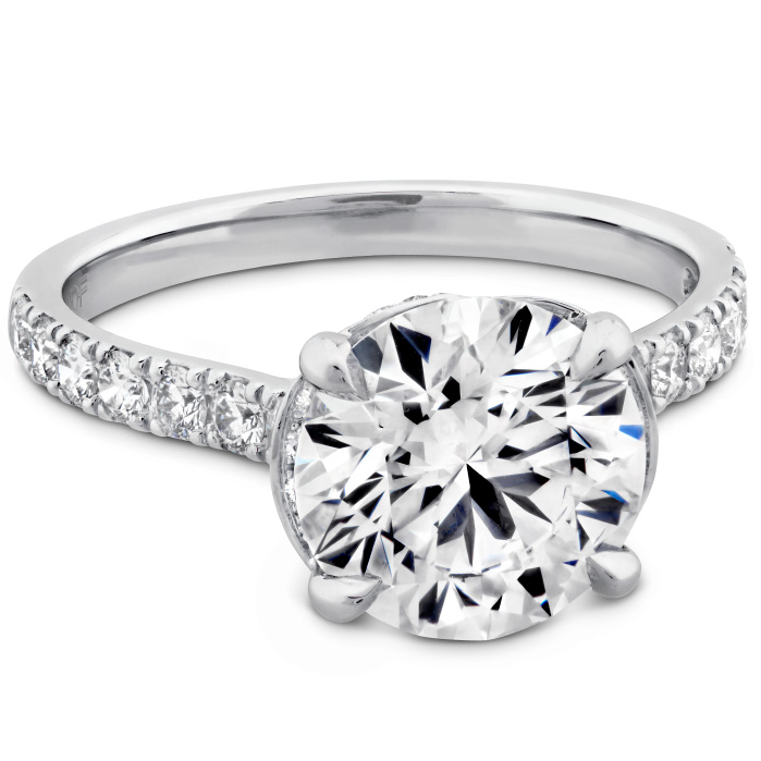0.68 ctw. The Luna Diamond Ring in Platinum
