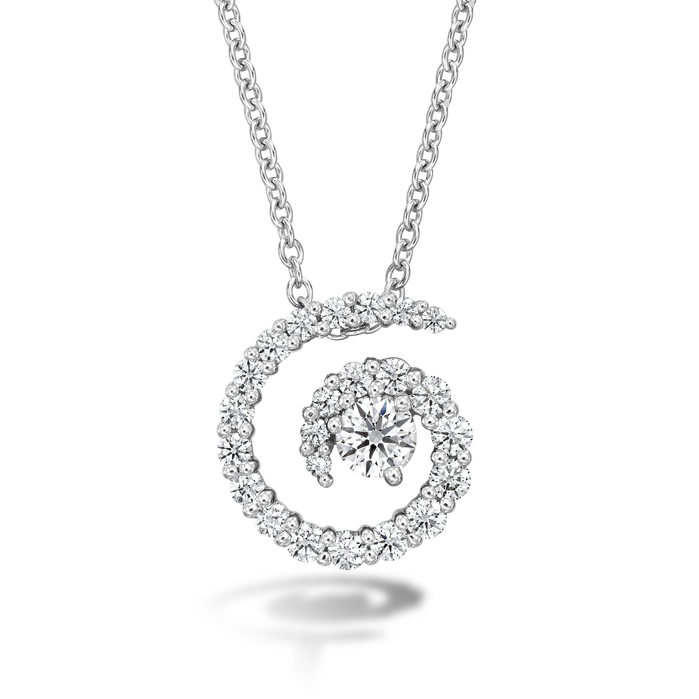 0.63 ctw. Mystical Swirl Pendant in 18K White Gold