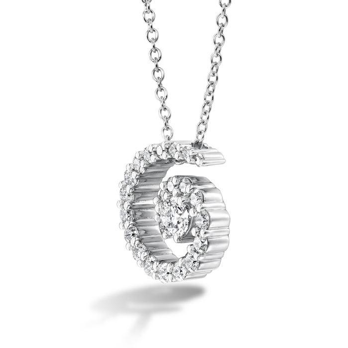 0.63 ctw. Mystical Swirl Pendant in 18K White Gold