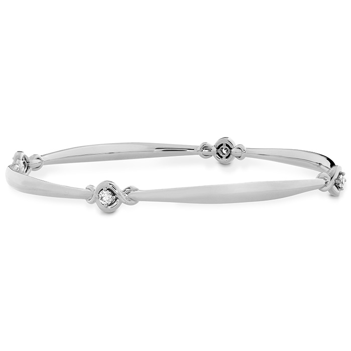 0.3 ctw. Optima Four Station Diamond Bangle in 18K Yellow Gold