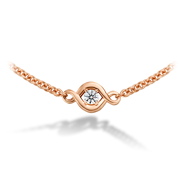 0.22 ctw. Optima 3 Station Necklace in 18K Rose Gold