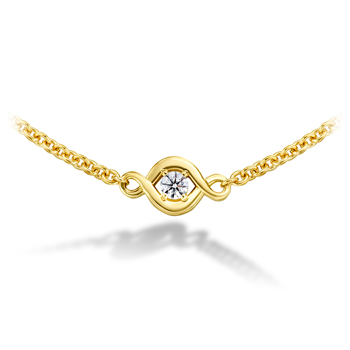 0.22 ctw. Optima 3 Station Necklace in 18K Yellow Gold