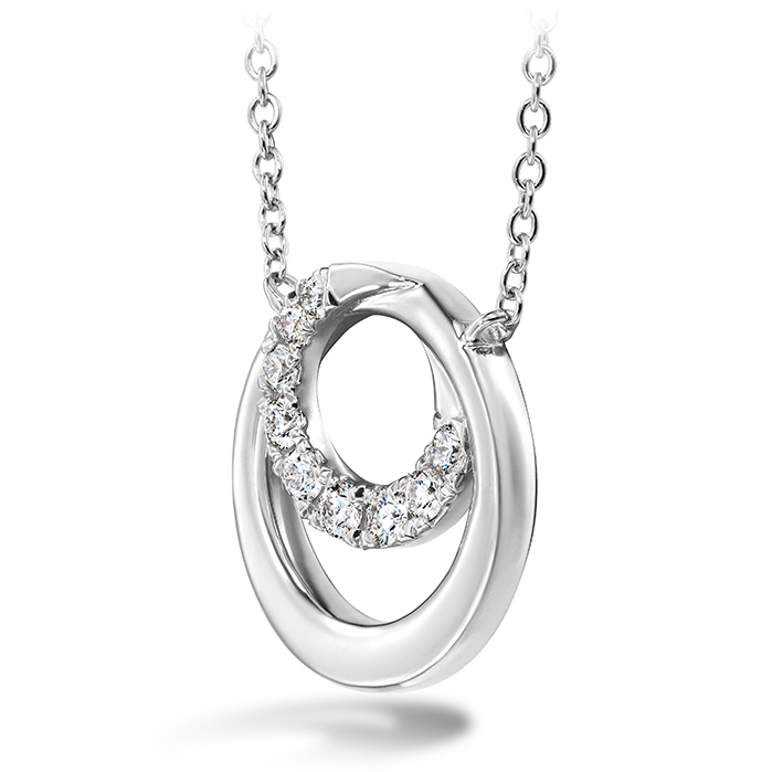 0.19 ctw. Optima Circle Pendant in Platinum