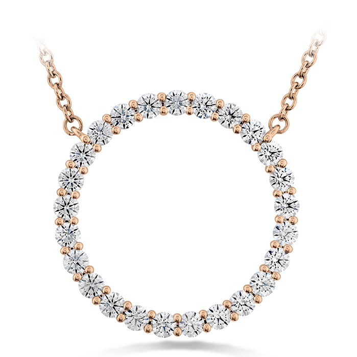 0.66 ctw. Signature Circle Pendant - Large in 18K Rose Gold