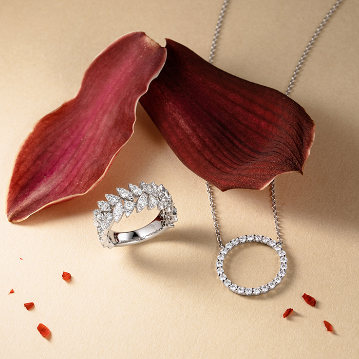 0.66 ctw. Signature Circle Pendant - Large in 18K White Gold