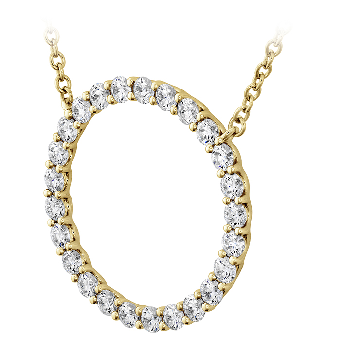 0.66 ctw. Signature Circle Pendant - Large in 18K Yellow Gold