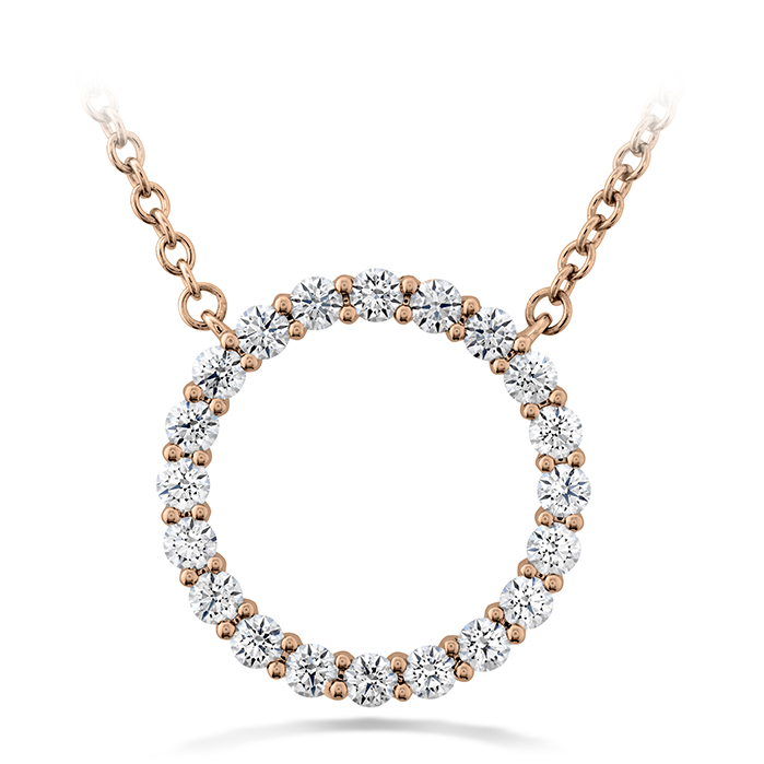 0.4 ctw. Signature Circle Pendant - Medium in 18K Rose Gold