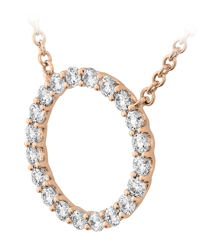 0.4 ctw. Signature Circle Pendant - Medium in 18K Rose Gold