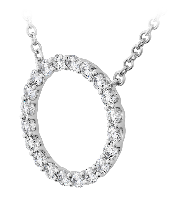 0.4 ctw. Signature Circle Pendant - Medium in 18K Rose Gold