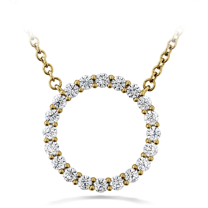 0.4 ctw. Signature Circle Pendant - Medium in 18K Yellow Gold