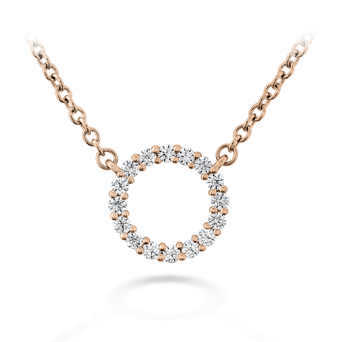 0.12 ctw. Signature Circle Pendant - Small in 18K Rose Gold