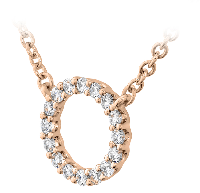 0.12 ctw. Signature Circle Pendant - Small in 18K Rose Gold