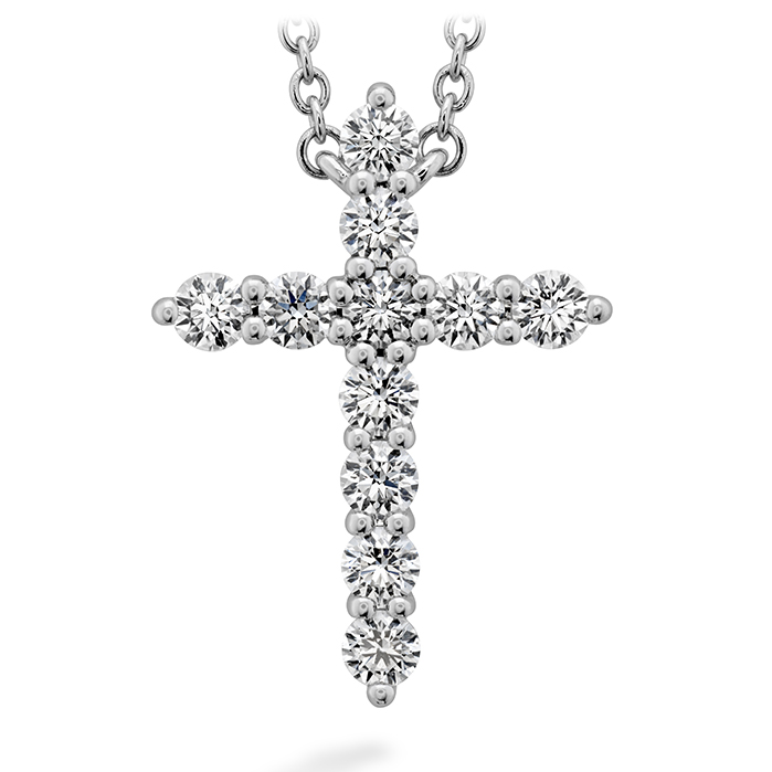 0.5 ctw. Signature Cross Pendant - Large in 18K Rose Gold