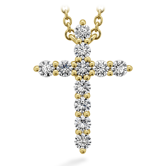 0.5 ctw. Signature Cross Pendant - Large in 18K Yellow Gold