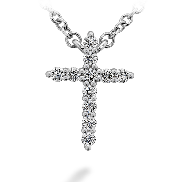 0.11 ctw. Signature Cross Pendant - Small in 18K Yellow Gold