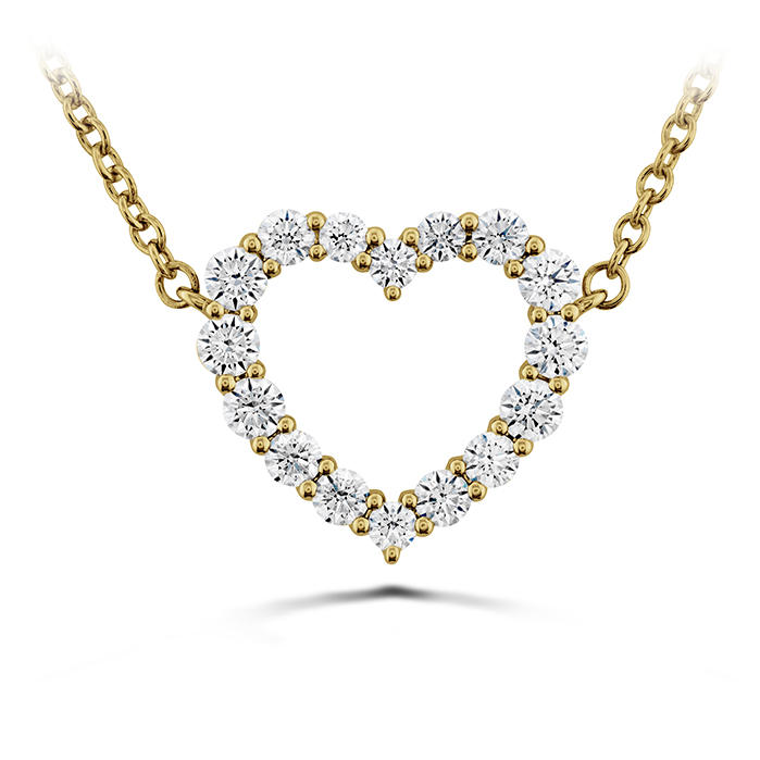 0.39 ctw. Signature Heart Pendant - Medium in 18K Yellow Gold