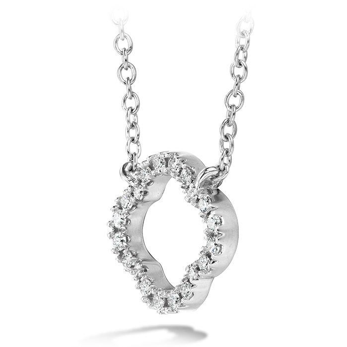 0.1 ctw. Signature Petal Pendant Small in 18K White Gold