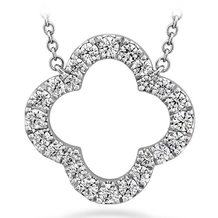 0.51 ctw. Signature Petal Pendant Large in 18K White Gold