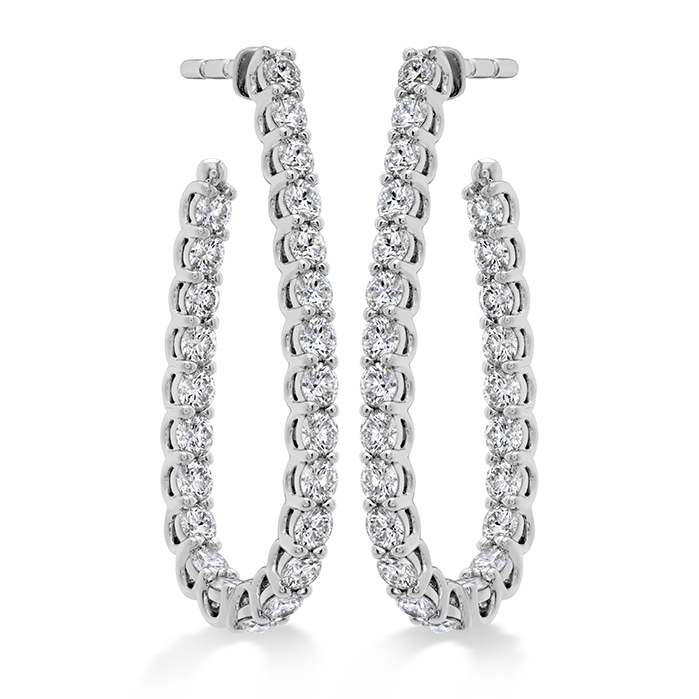 2 ctw. Signature Pear Hoop - Medium in 18K Yellow Gold