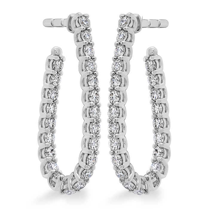 0.86 ctw. Signature Pear Hoop - Small in 18K Yellow Gold