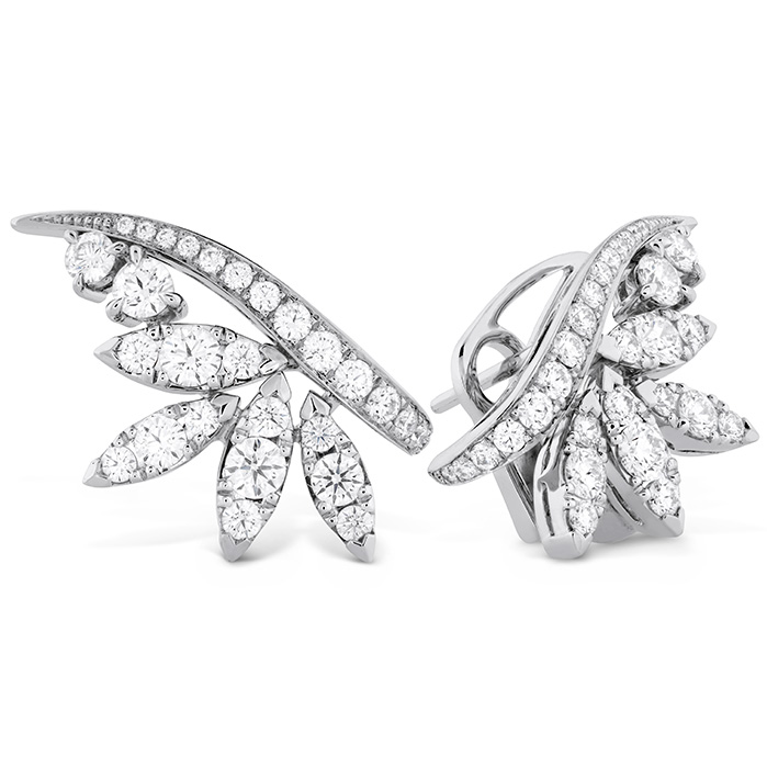 1.65 ctw. White Kites Crest Earrings in 18K White Gold