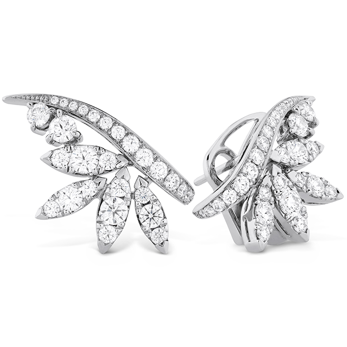 1.65 ctw. White Kites Crest Earrings in 18K White Gold