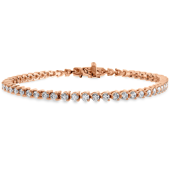 3.25 ctw. Temptation Three-Prong Bracelet in 18K Rose Gold