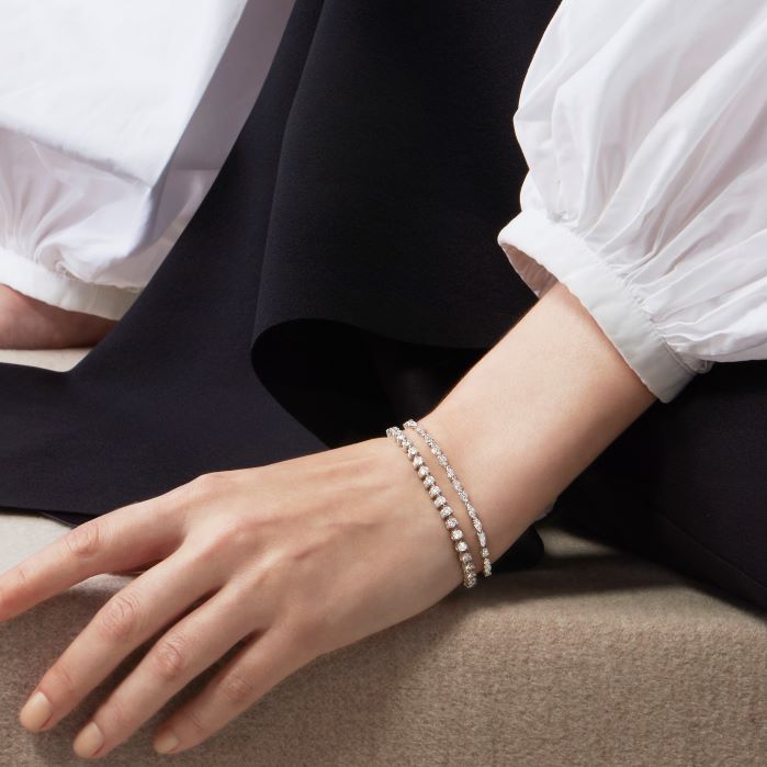 3.25 ctw. Temptation Three-Prong Bracelet in 18K Rose Gold