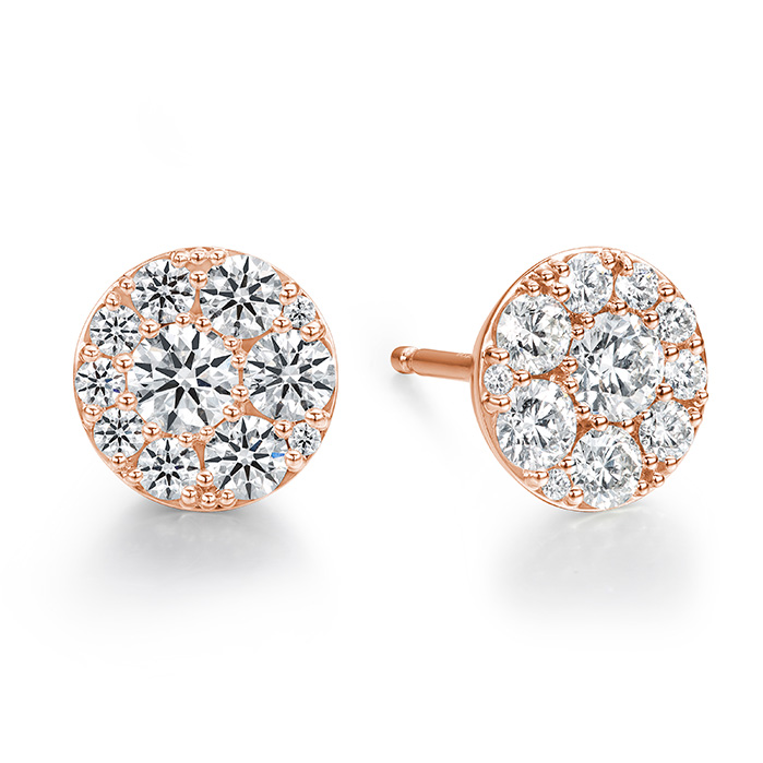 1.02 ctw. Tessa Diamond Circle Earrings in 18K Rose Gold